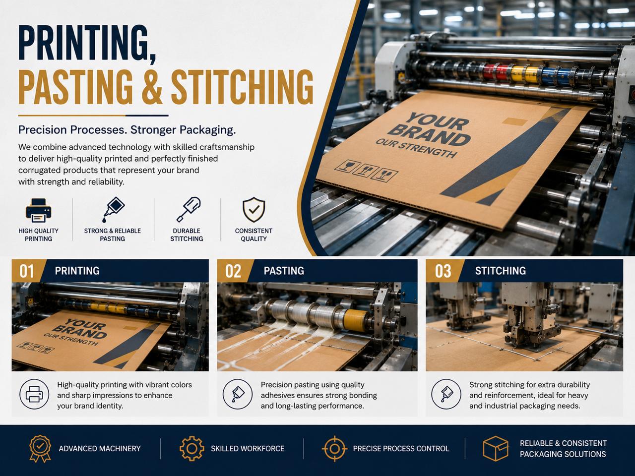 Printing, pasting and stitching
